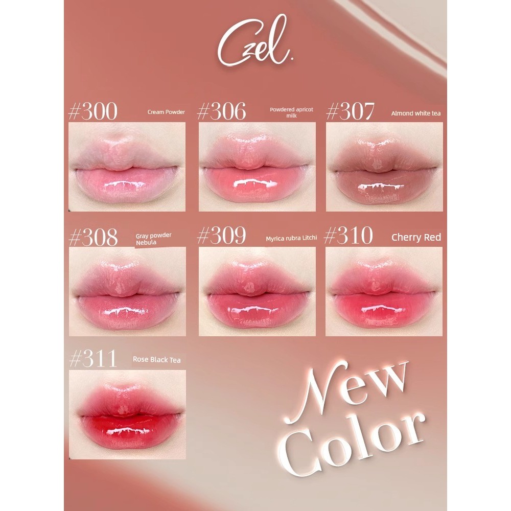 CZEL / CZEL Tinh Chất Son Bóng Son Bóng Son Bóng Son Môi Gương Bóng Nước Bóng Dưỡng Ẩm Dưỡng Ẩm Dễ M