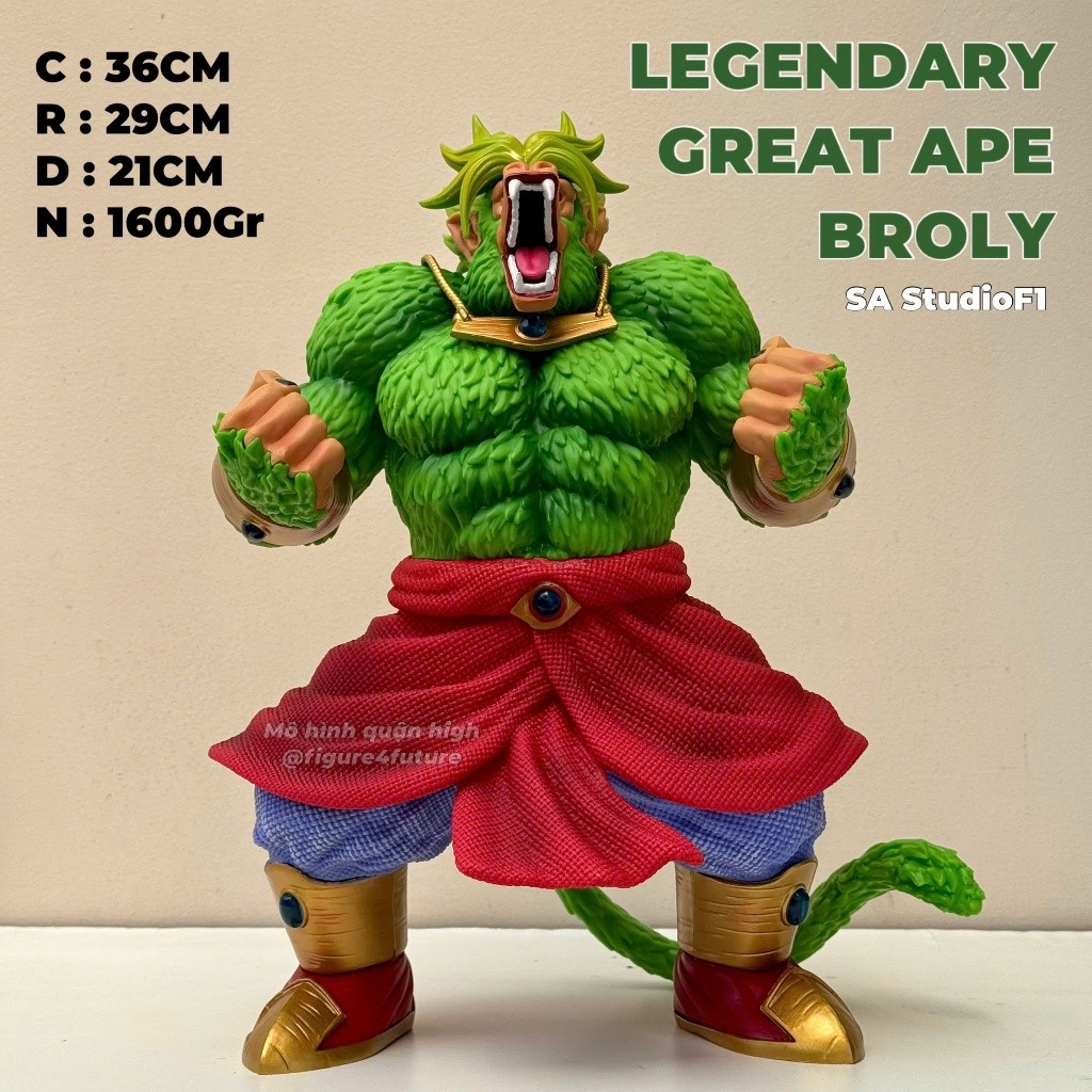 Mô hình Khỉ Broly cao 36cm phiên bản mới - Mô hình Great Ape Broly 1993 SA studioF1 - Broli hóa khỉ