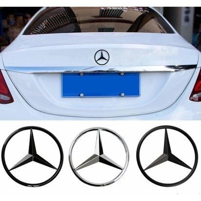 Logo 9CM Mercedes-Benz E-class C-class S-class Benz AMG Phía sau w203 E-class Phía sau xe ba lỗ Logo