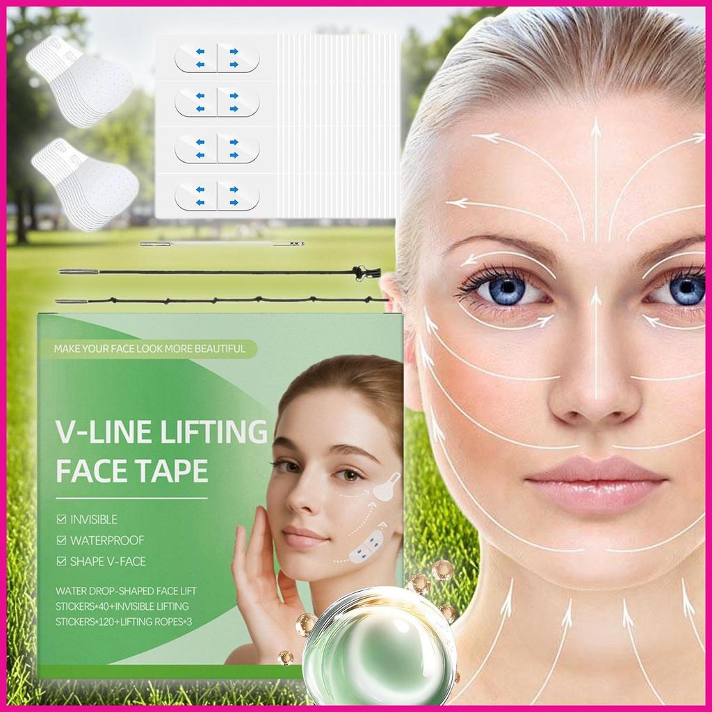 Băng Nâng Mặt Vô Hình V Mặt Nâng Mặt Miếng Dán Da Tức Thì Siêu Mỏng Chặt Chăm Sóc Làm Đẹp Cho Jowls 