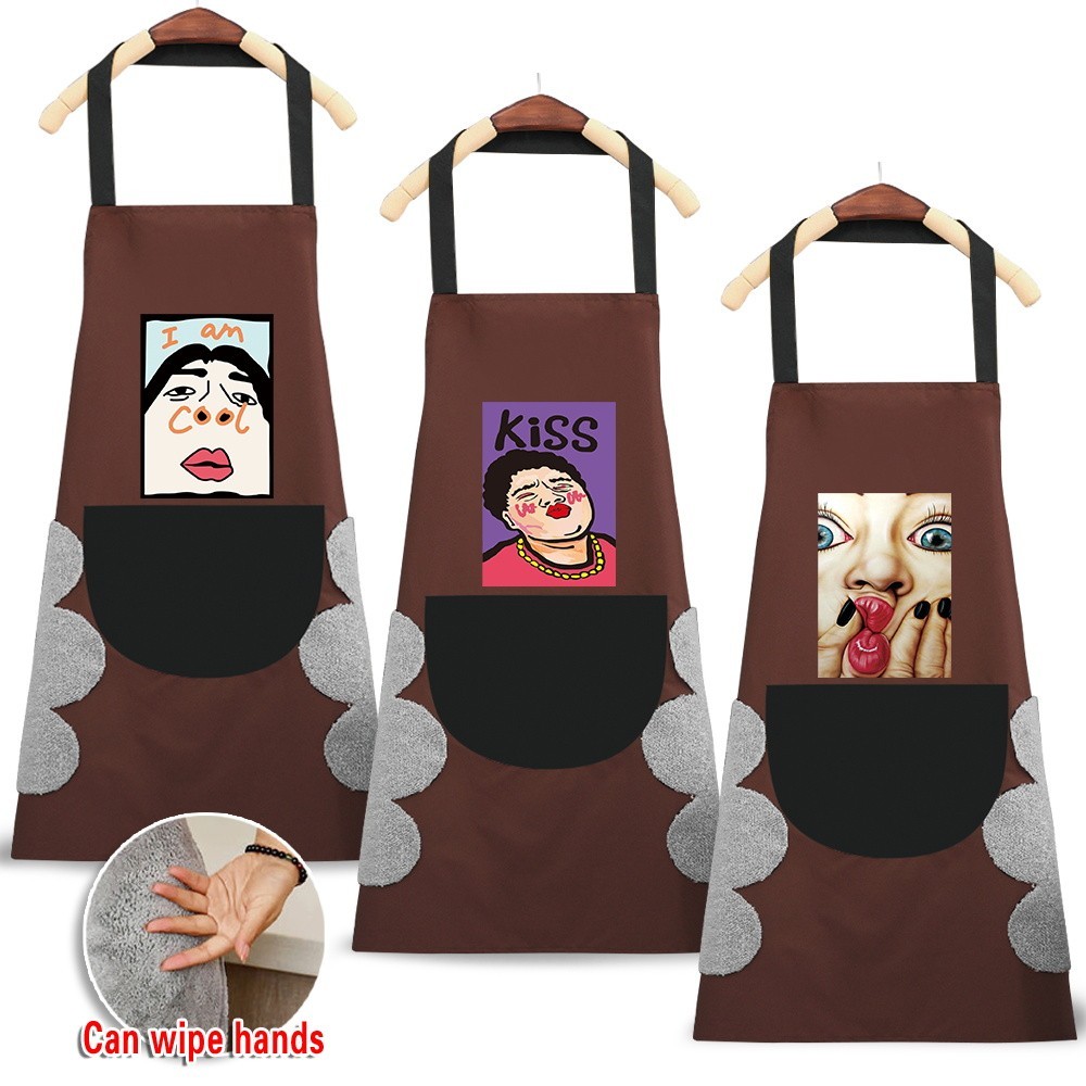 Waterproof Restaurant Uniform Apron With Pocket Hairdressing Apron Adjustable Polyester Cleaning Kit