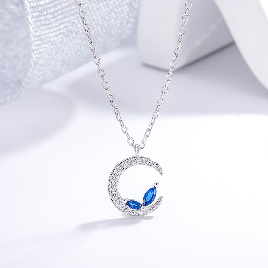 Vòng cổ mặt trăng cao cấp bạc S925