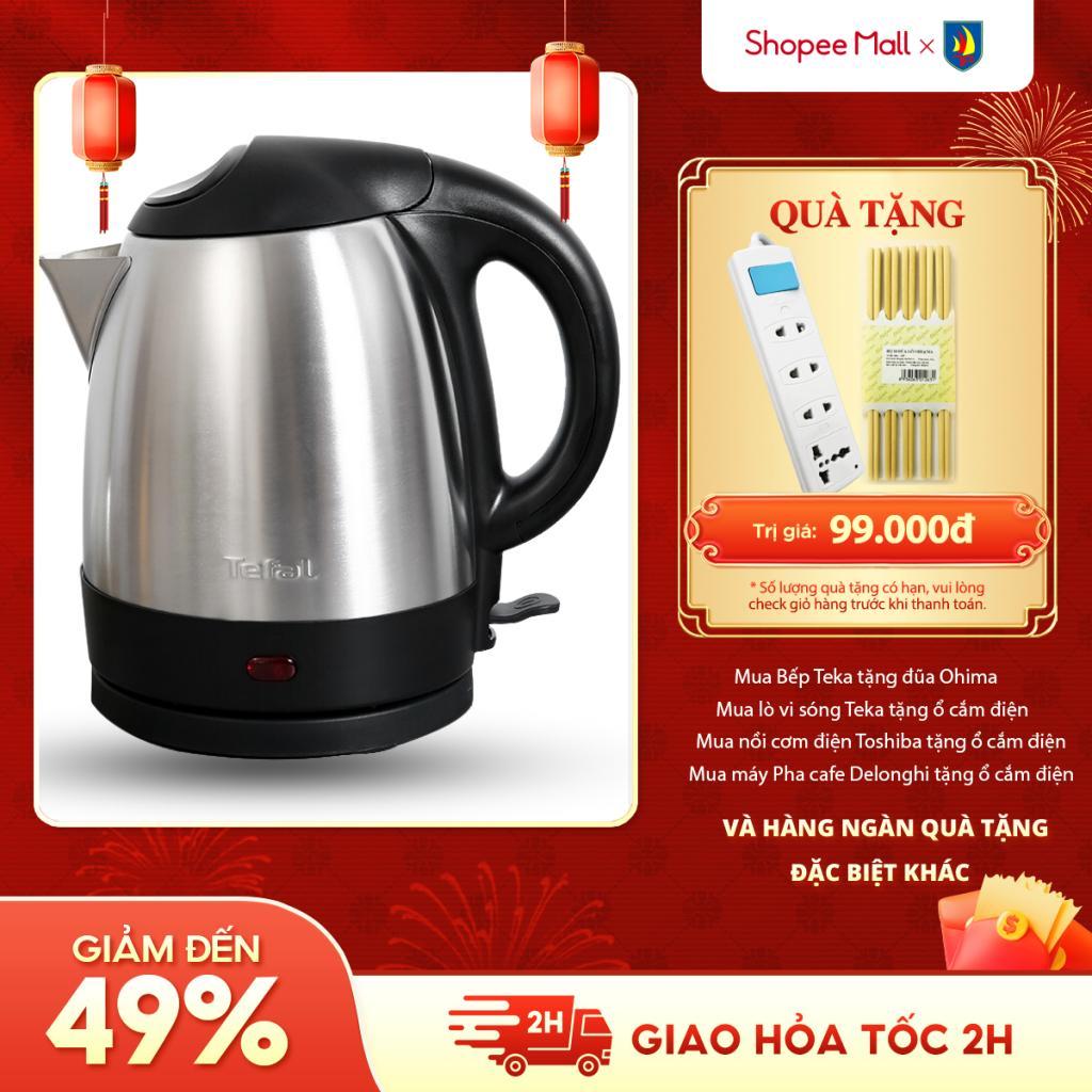 Ấm siêu tốc Tefal KI431D10 - Dung tích 1.2 Lít - Công suất 1800W - Đê Strix xoay 360 -Hỏa tốc 2H HCM