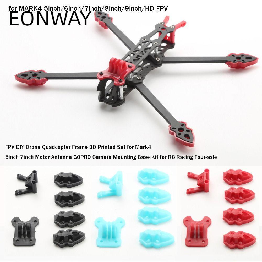 EONWAY DIY Drone Quadcopter Khung, Bộ 5 màu FPV In Hình, Nhựa RC Racing Bốn trục cho Mark4 5 inch 7 