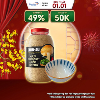   Chọn loại  Hạt nêm CHIN-SU Nấm Shiitake & Tảo Kombu - hũ x 450gr 