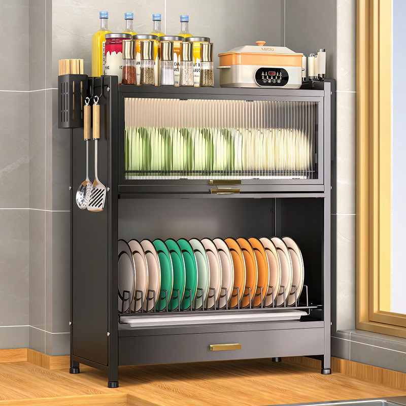 Giá để bát đĩa đa năng chống bụi, giá để bát đĩa, tủ bát đĩa, giá để bát đĩa trên mặt bàn, bộ tổ chứ