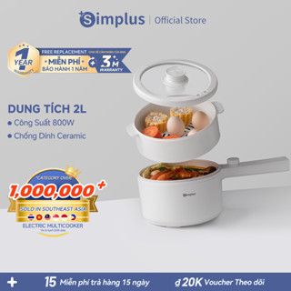 Simplus Nồi Lẩu Điện Đa Năng Dung tích 1.5L/2L DZGH002/009 - Bảo Hành 1 Năm 1 Đổi 1
