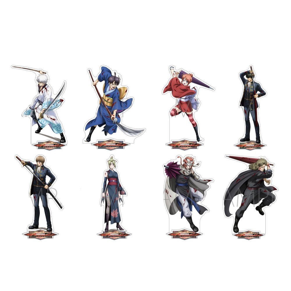 Gintama Yoshiwara in Flames Triển lãm Acrylic Standee - Gintoki Sakata Kamui Full-Size Minh họa - Qu