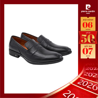  Giày tây lười Pierre Cardin dáng loafer chất liệu da bò thật cao cấp đế cao su chống trượt 796 