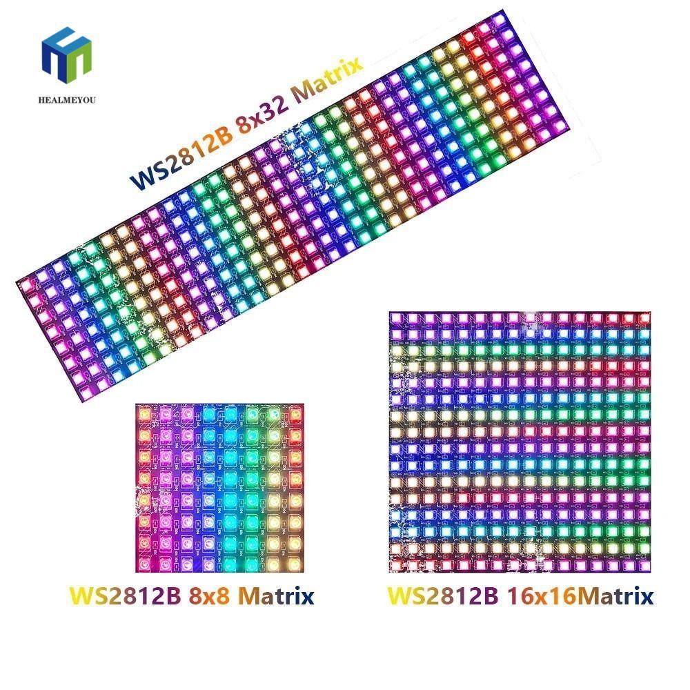 HEALMEYOU Pixels Led Panel RGB LED WS2812B WS2812 với IC Đèn bảng ma trận có thể định vị riêng linh 