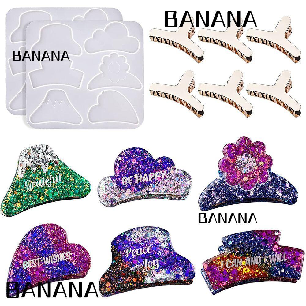 BANANA1 Khuôn Đúc Dụng Cụ Kẹp Tóc Handmade DIY Kẹp Tóc
