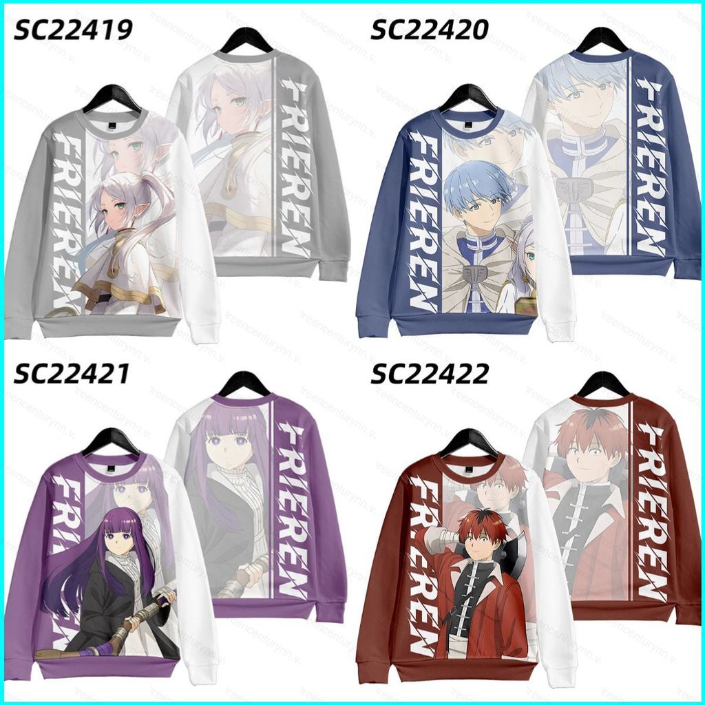 Áo hoodie anime 3D GN Frieren Beyond Journey's End - Thiết kế cosplay unisex, tay dài, phù hợp mọi s