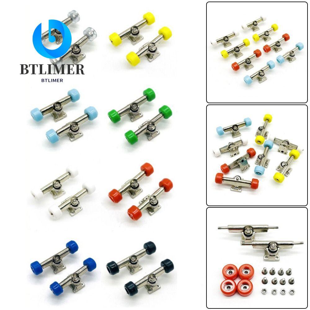 Btlimer 1 Cặp Giá đỡ sàn chịu lực, Bu lông xe tải Mô hình Fingerboard Truck có bánh xe, Bộ sưu tập đ