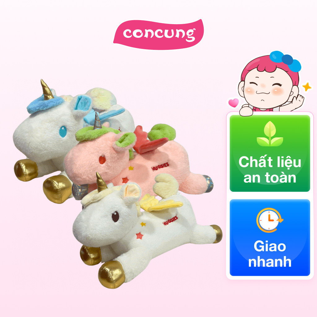 QT Huggies - Thú bông kỳ lân đa sắc