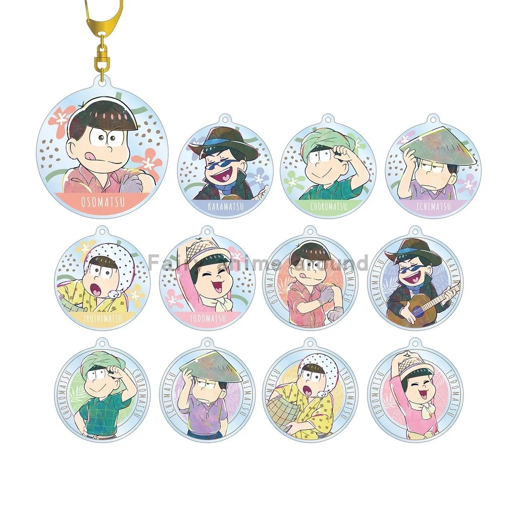 Móc khóa Anime Osomatsu-san Acrylic mô hình Osomatsu Karamatsu Choromatsu Ichimatsu Jyushimatsu Todo