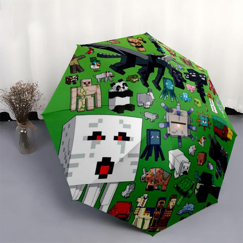 Ô Chống Nắng Minecraft Creeper - Tự Động Gấp Gọn