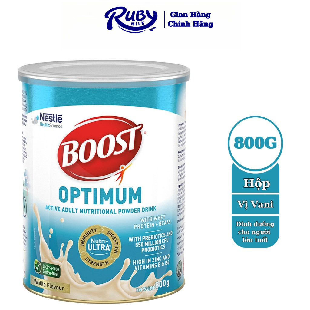 Sữa Bột Nestle Boost Optimum Lon 800g Dinh Dưỡng Dành Cho Người Trung Và Cao Tuổi