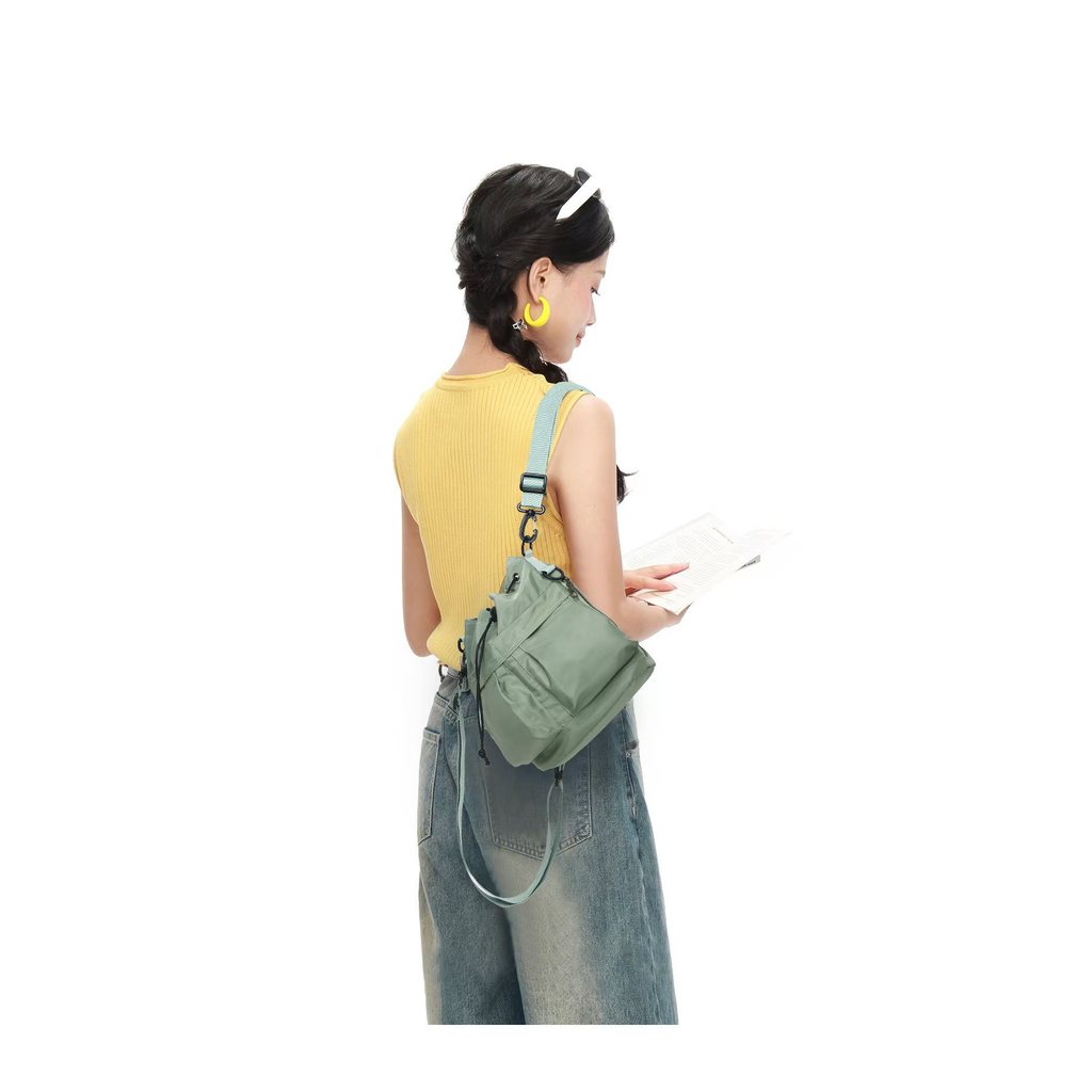 Authentic women's bag, large-capacity bucket bag, custom-made multifunctional shoulder bag, handbag,