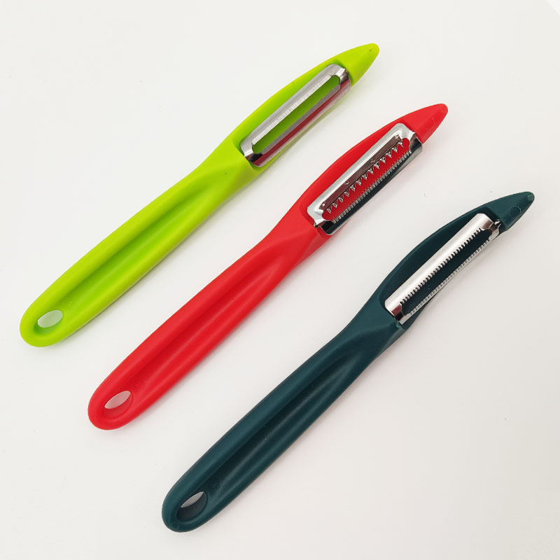 Hộ Gia Đình Peeler Paring Knife Tay Cầm Bằng Nhựa Thẳng Body Planer Peeler Planer Planer P Loại Dày