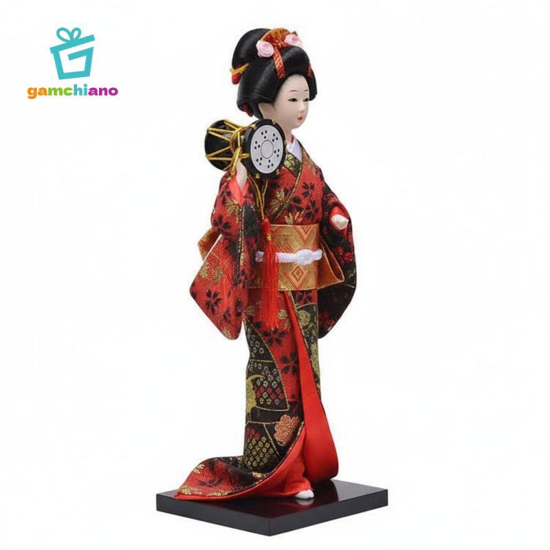 Gamchiano Búp Bê Geisha Nhật Bản Thủ Công Dân Gian Búp Bê Nhật Bản Truyền Thống Tượng Handmade Geish