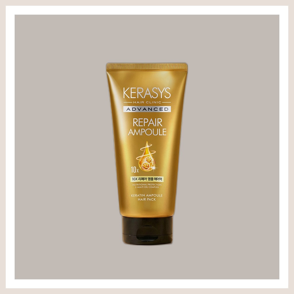 [daiso] Kerasys Advanced Repair Hair Pack, 150ml, 1 gói tóc Hàn Quốc / Keratin Repair / 100% Authent
