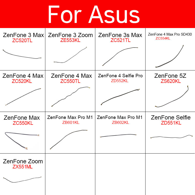 JDT Tín Hiệu Ăng Ten Cáp Mềm Cho Asus ZenFone 3 3S 4 5Z Max Zoom Selfie Pro M1 ZC-520TL / 521TL / 55
