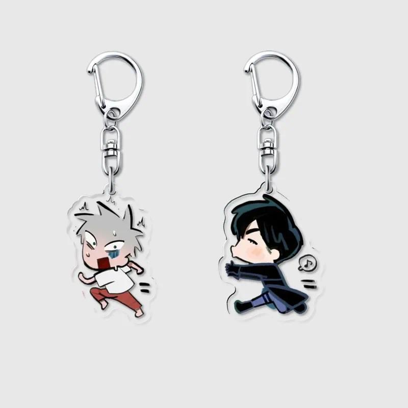 ivan Till Anime Keychain Woman Alien Stage Funny Acrylic Key Chain Man Bag Pendant Kawaii Ornament A