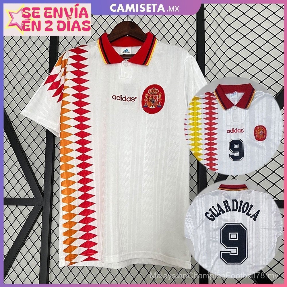 S-XXL Retro 1994-1996 Áo bóng đá sân khách Tây Ban Nha