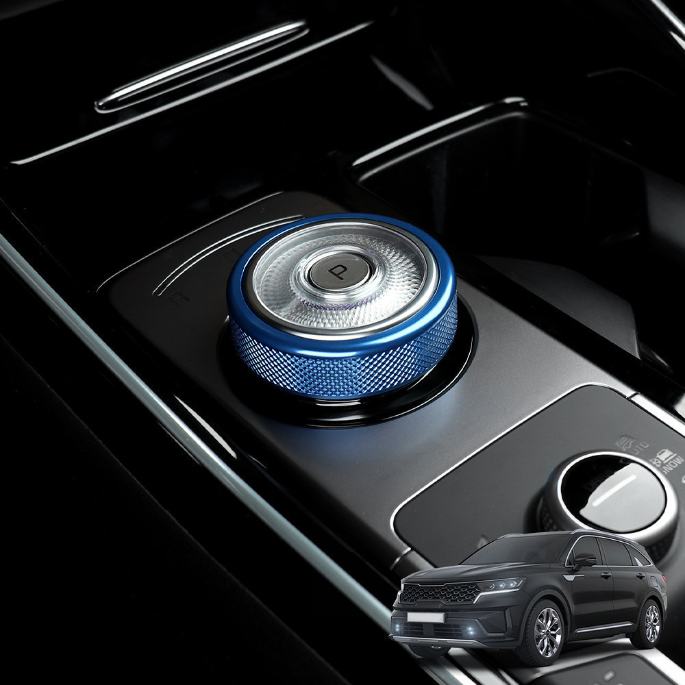 Nhôm Đỏ Bule Đen Trung Tâm Bánh Răng Dịch Chuyển Konb Viền Vòng Dành Cho Xe Kia Sorento MQ4 2021 202