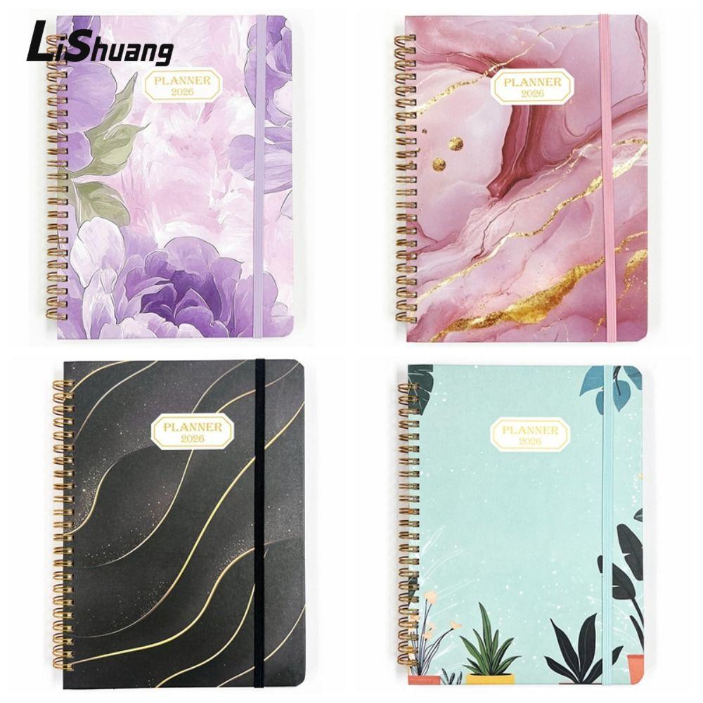 Lịch LISHUANG 2026, Chương trình nghị sự Jan.2026 - Dec.2026 2026 Planner, Tab hàng tuần và hàng thá