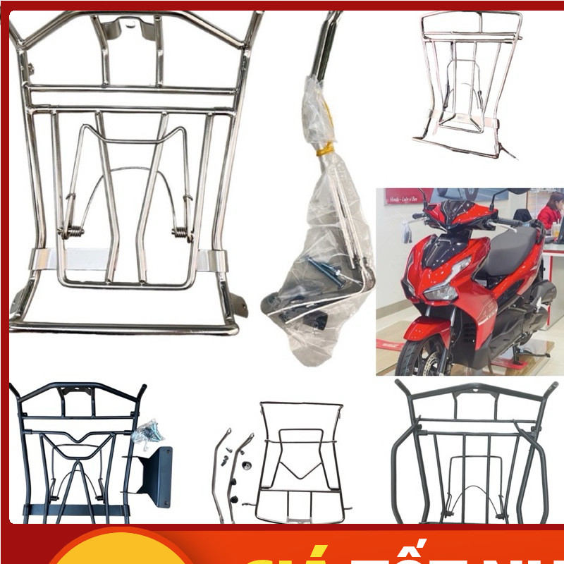 Baga Air Blade 2026-2014 (AB 125/160) Inox 10ly Sơn Đen Tĩnh Điện