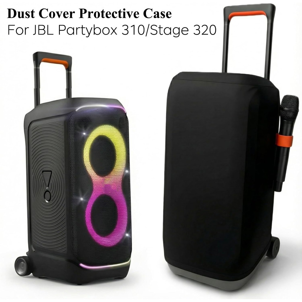 Vỏ bảo vệ bụi cho JBL Partybox 310 / Stage 320 Loa dự tiệc di động, Vỏ loa co giãn Vỏ bụi có dây giữ