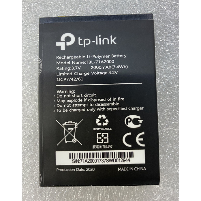 【Hàng có sẵn】Thích hợp cho pin dung lượng chân General Union / neffos TP-LINK TL-TR861 TBL-71A2000