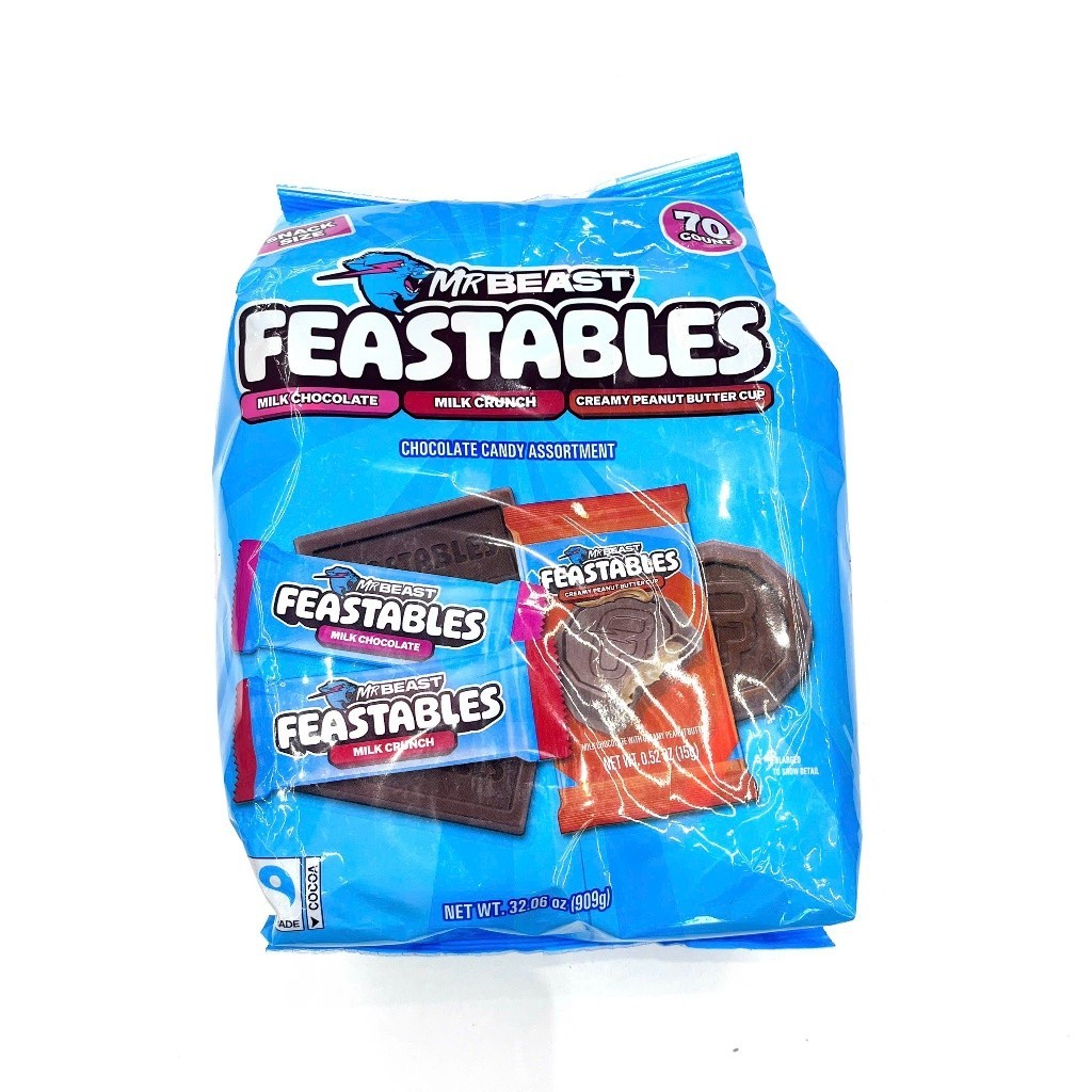Socola Mr Beast Feastables 70 Viên 3 Loại Socola 909g (5/26)