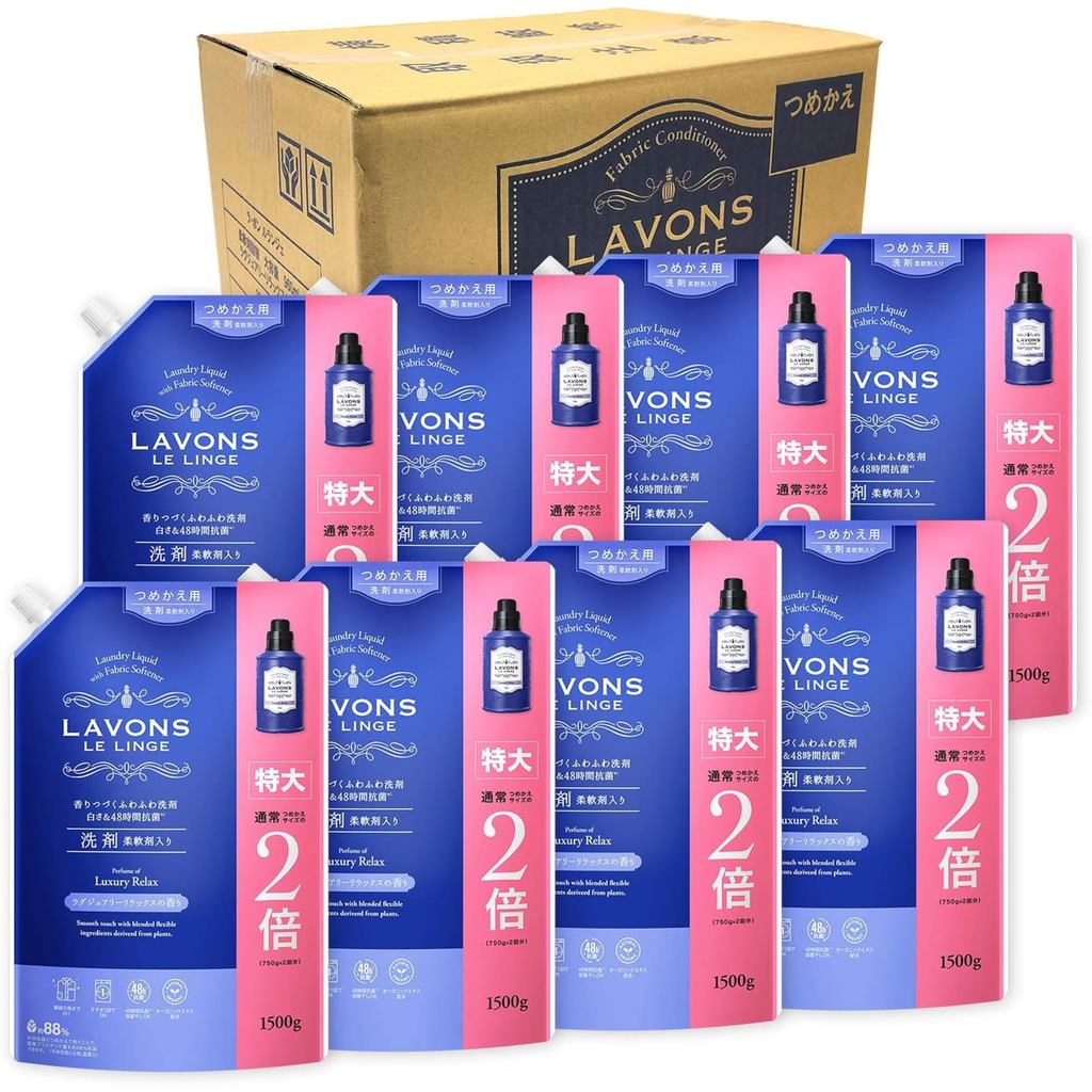 Lavons Liquid Laundry Detergent with Fabric Softener, Luxury Relax [Amber Woody] 850g  

Lavons Liqu