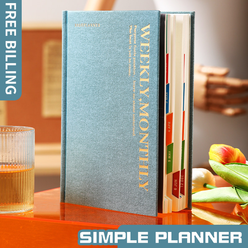 2026 Lịch trình tiếng Anh Notebook Planner Notebook Notebook Notebook Notebook Giá trị cao Notepad N