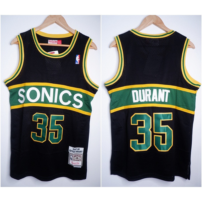 NBA CLASSIC HWC SONICS 35 KEVIN DURANT RELOAD ĐEN MITCHELL & NESS JERSEY