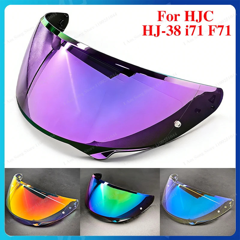 Mũ bảo hiểm xe máy Tấm che ống kính cho HJC HJC HJC-38 i71 F71 Thay thế chống tia cực tím Chống trầy