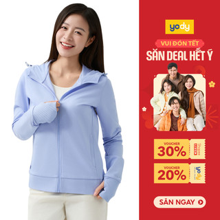  Áo chống nắng nữ YODY áo khoác nắng chống tia UV mềm mịn thoáng mát WCSJ26A002 