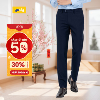    Quần tây âu công sở nam YODY cao cấp co giãn thoải mái chống nhăn trẻ trung QAM3127 