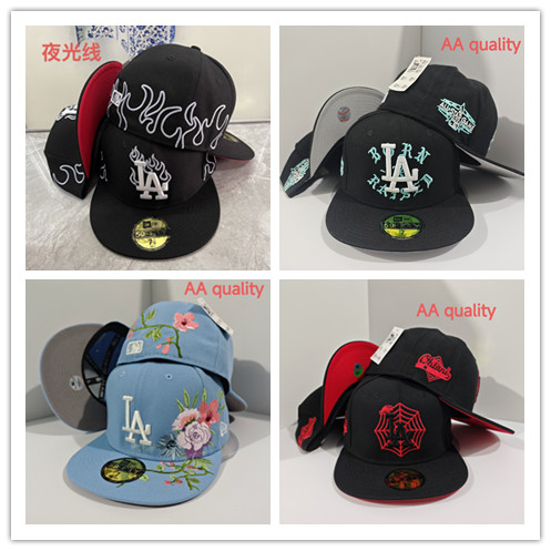 Dodgers LA Mũ 59FIFTY Unisex - Chống Nắng, Điều Chỉnh Được, Vành Phẳng