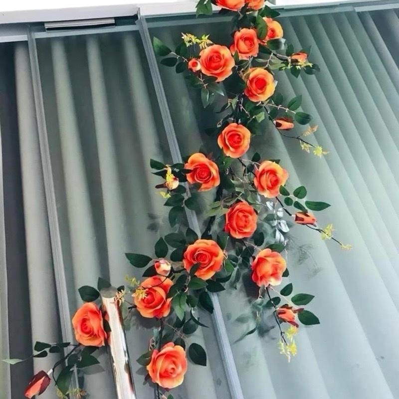 Hoa Hồng leo Hàng đẹp đủ màu như hình Decor Decor Phòng Trang Trí Nhà - Chất liệu lụa cao cấp - Deco