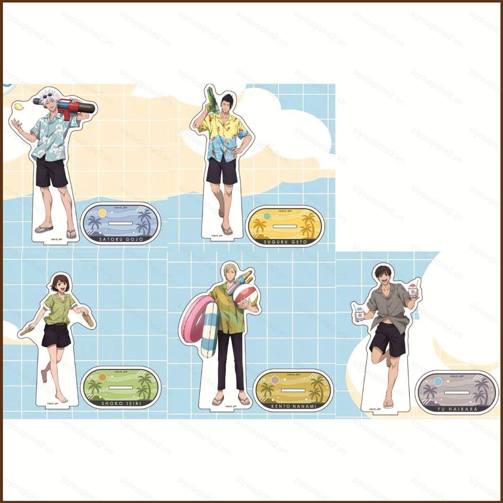 SV Jujutsu Kaisen Satoru Gojo Geto Suguru Ieiri Shoko Nanami Kento Acrylic Đứng Tấm Giá Đỡ Hình Đồ C