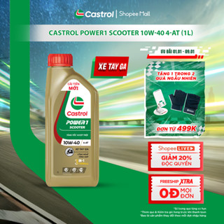  Dầu nhớt xe tay ga Castrol POWER1 SCOOTER 10W-40 4-AT  1L  