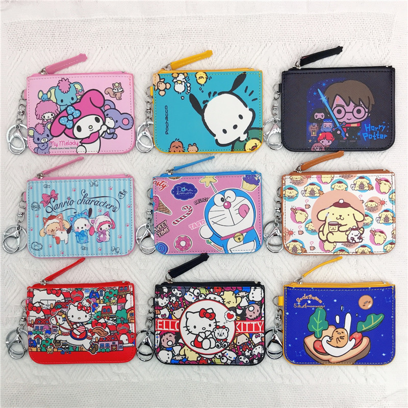 Ví đựng thẻ nữ Sanrio Túi đựng tiền xu có móc khóa Ví đựng tiền xu Ezlink Hộp đựng thẻ Snoopy Allian