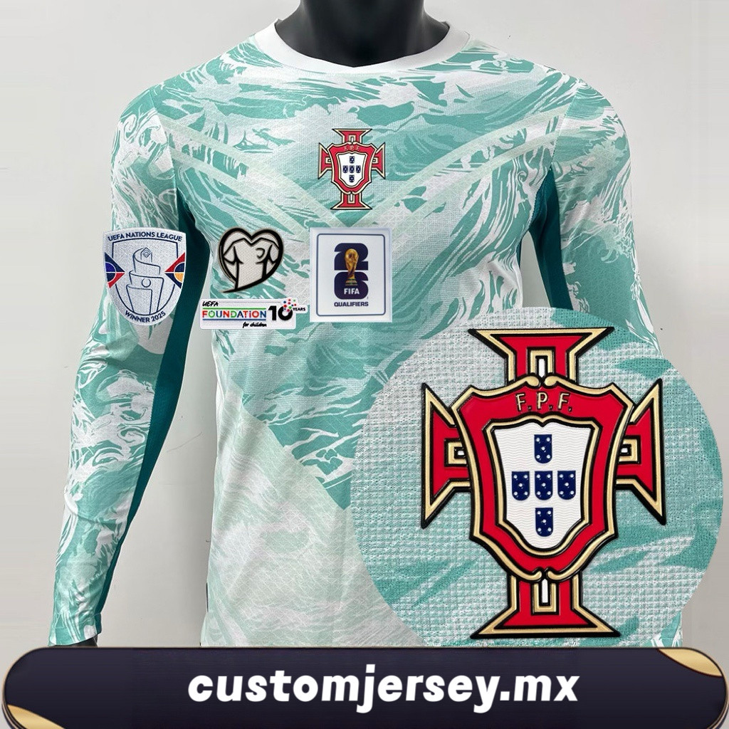 Phiên bản cầu thủ dài tay sân khách Bồ Đào Nha 2026 Jersey Jersey Jersey Jersey Jersey Jersey Jersey