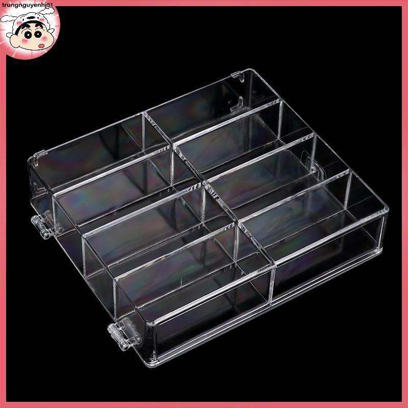 [Tàu 12 giờ] Acrylic Display casepatible with 8 slots Display Case for Die Cast Toy Cars Standing On