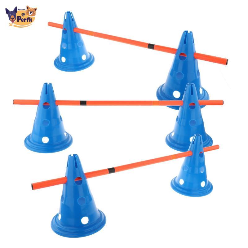 Perfk Hurdle Nón Khóa học vâng lời Nhảy Hoop Cực Thiết bị Agility Slalom Đào tạo