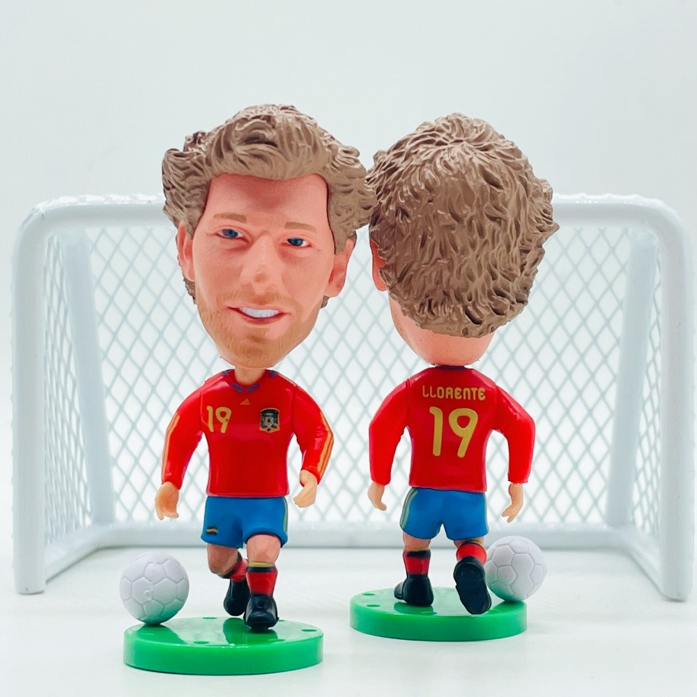 Soccerwe Cầu thủ bóng đá Búp bê Tây Ban Nha 19 # Llorente 2010 Bộ sưu tập vô địch