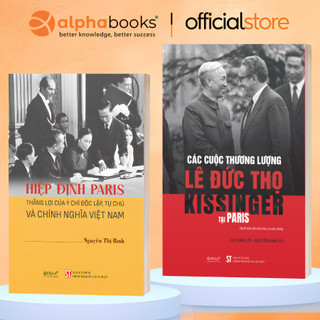 Combo sách: Hiệp Định Paris + CÁC CUỘC THƯƠNG LƯỢNG GIỮA LÊ ĐỨC THỌ & KISSINGER TẠI PARIS (Omega+)